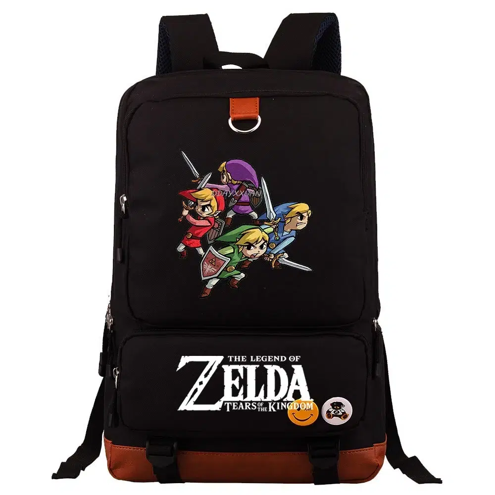 Ryggsäck The Legend of Zelda Flerfärgad Cartable d’École Zelda