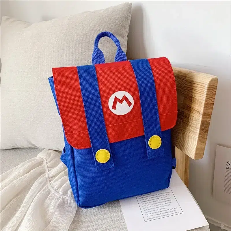 Super Mario Ryggsäck för Barn Cartable Mario pour Garçons