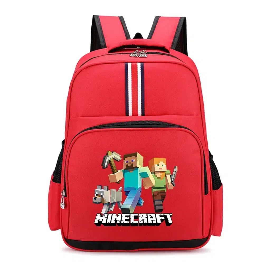 Ryggsäck Minecraft för Barn med Figurer Cartable Minecraft Résistant