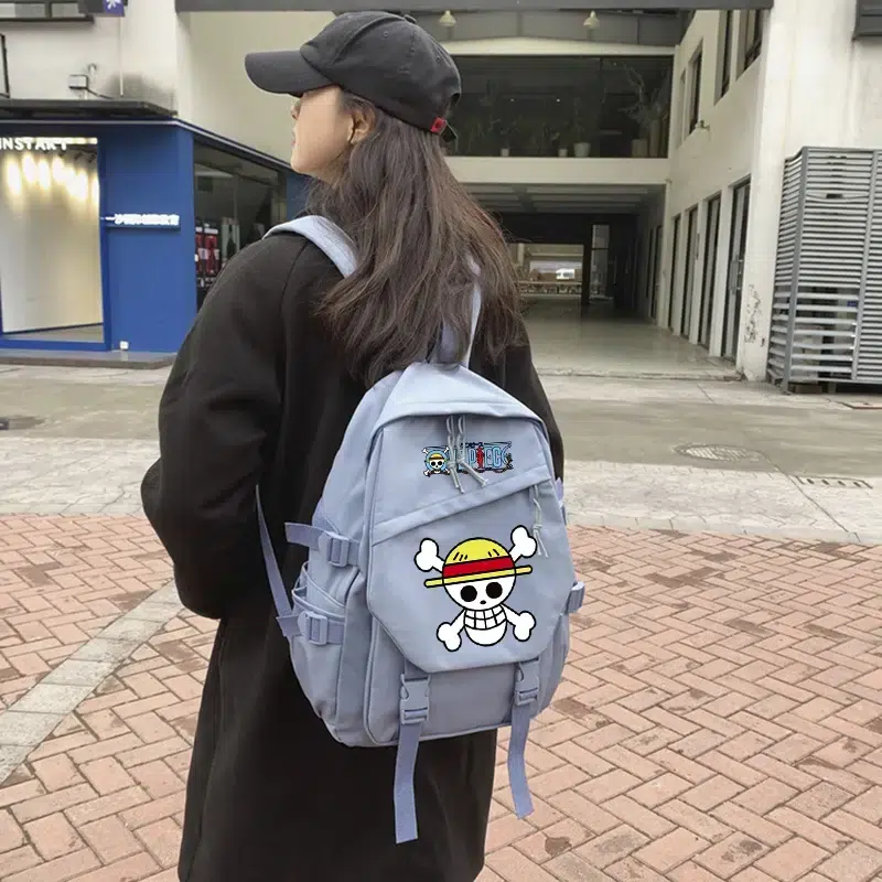 Ryggsäckar One Piece med unik design Cartable Tête de Mort One Piece