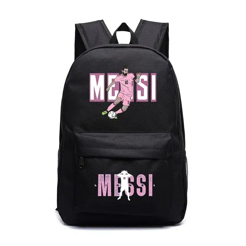 Ryggsäck Messi Fotboll Svart och Rosa Cartable Messi Inter Miami