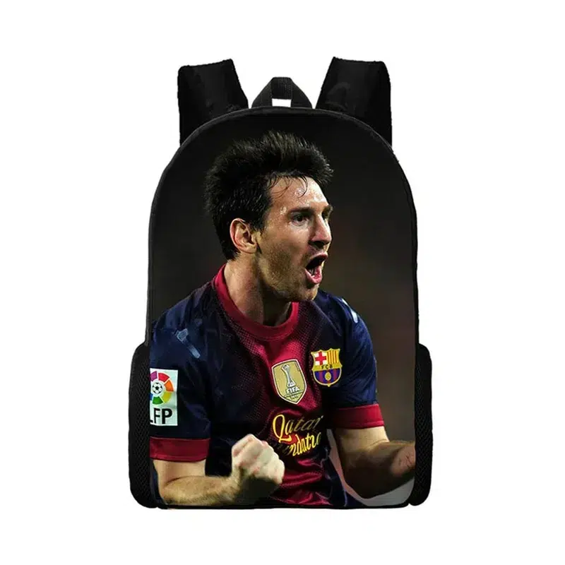 Ryggsäck med fotbollsspelare i action Cartable de Classe Messi
