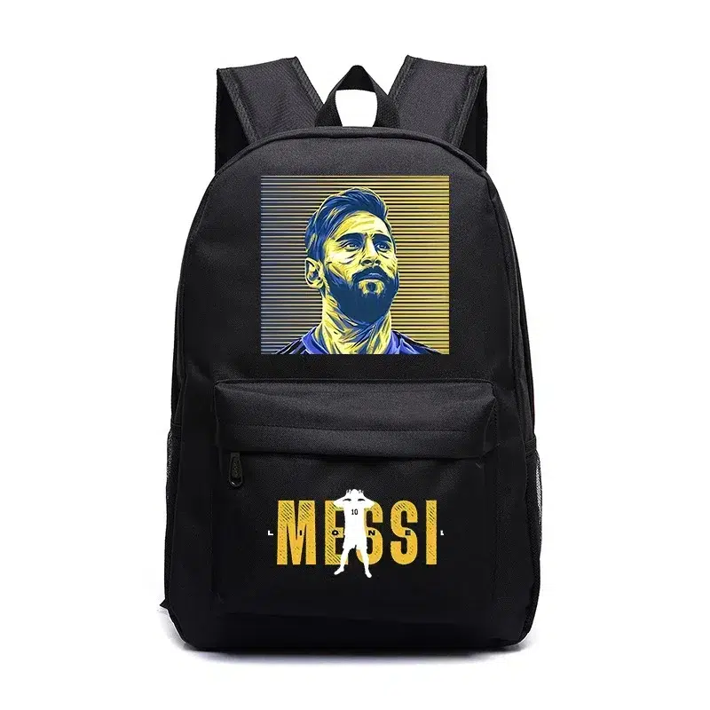 Svart ryggsäck med Messi-design Cartable Rentrée Messi