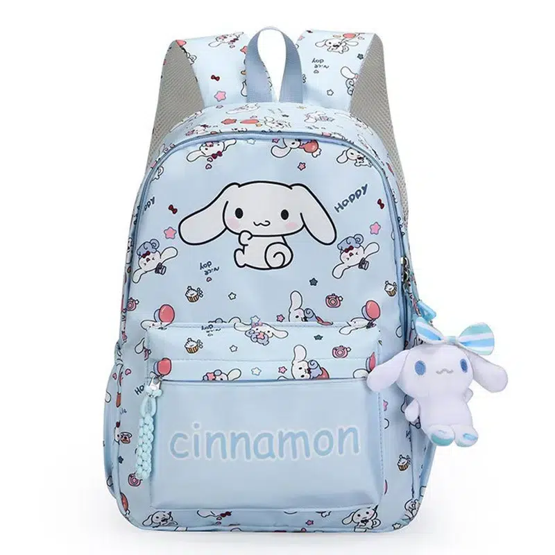 Ryggsäck Kawaii Blå Pastell Cinnamoroll Design Cartable Kawaii Fille Cinnamoroll