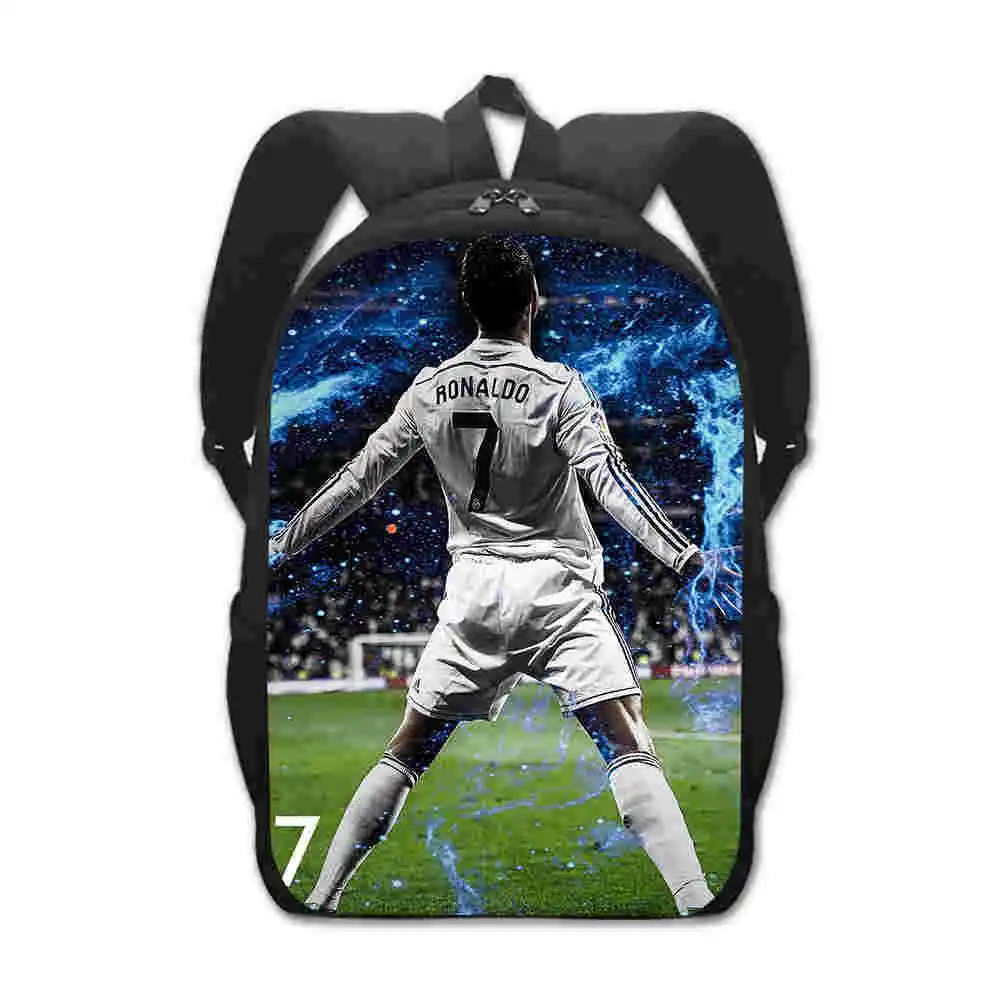 Ryggsäck med CR7 Fotbollsmotiv Blå/Svart Cartable d’École CR7