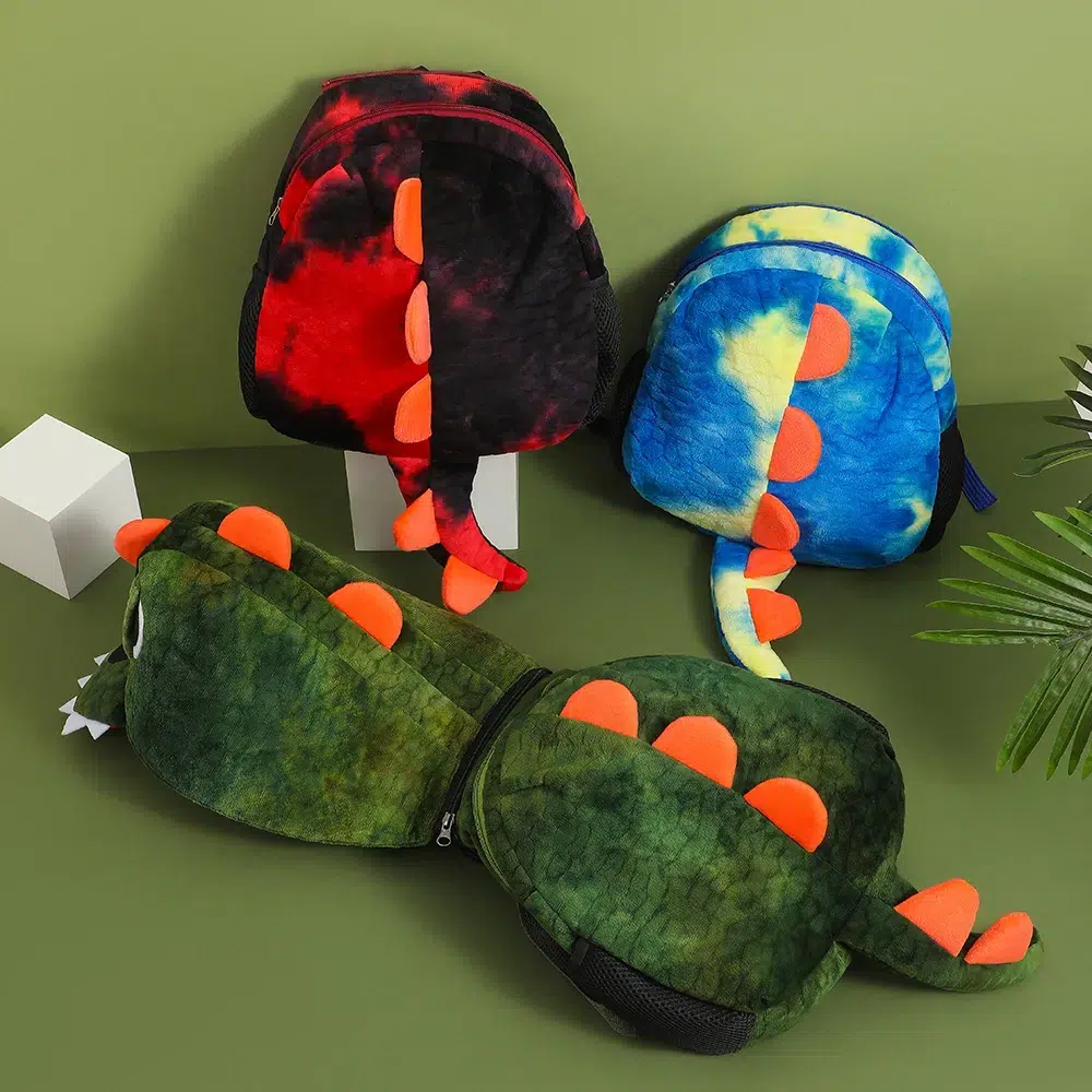 Ryggsäck Dinosaurie 3D Design för Barn Sac à Dos Dinosaure en Peluche