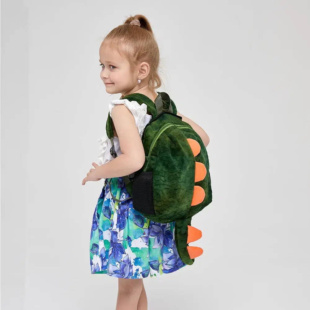 Ryggsäck Dinosaurie 3D Design för Barn Sac à Dos Dinosaure en Peluche