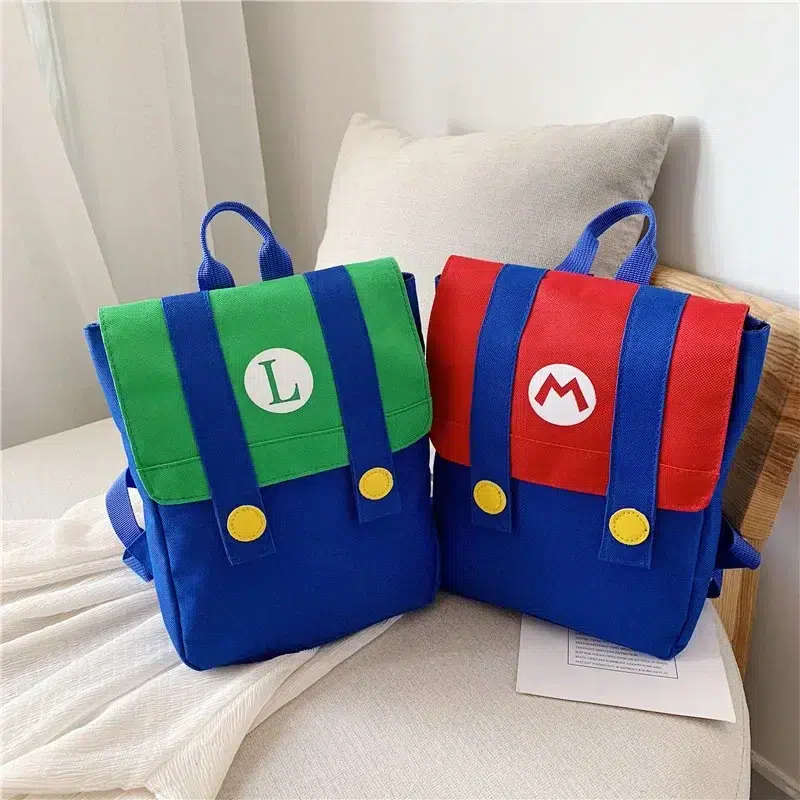 Super Mario Ryggsäck för Barn Cartable Mario pour Garçons