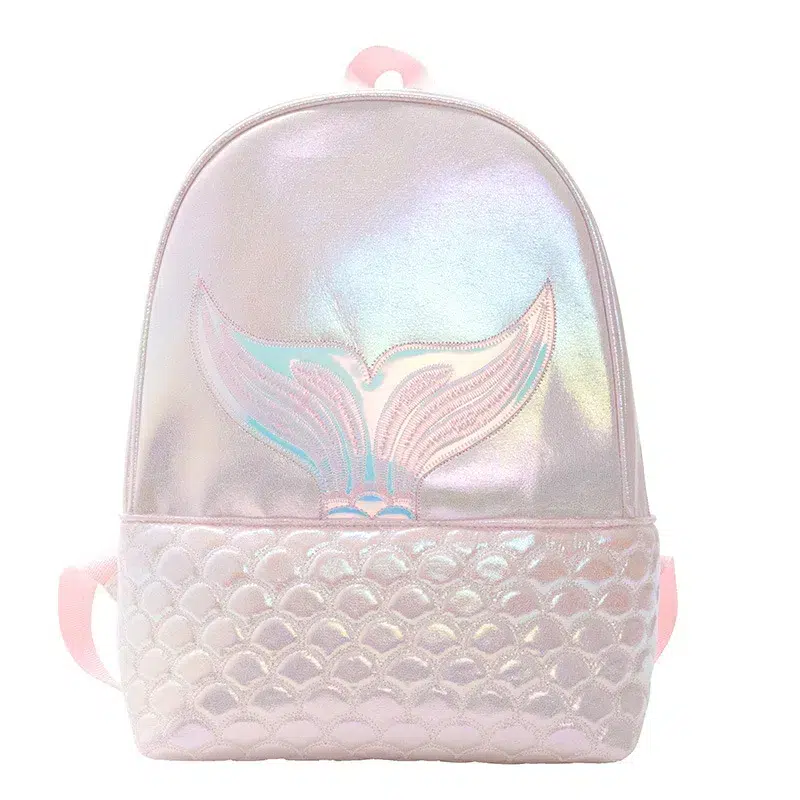 Sjöjungfru Ryggsäck med Glittrande Detaljer Sac à Dos Sirène École Maternelle