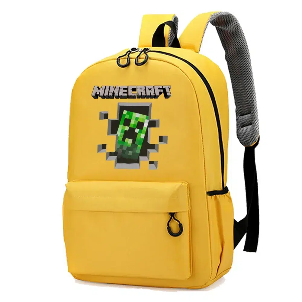 Minecraft Ryggsäck med Creeper och Figurer Cartable Minecraft Cactus