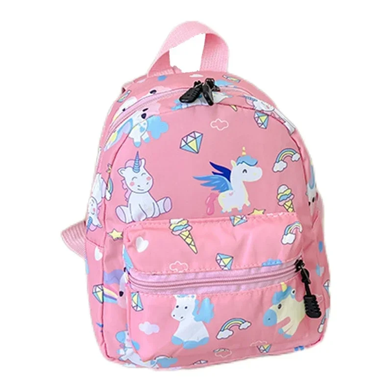 Rosa och lila enhörningsryggsäck för barn Sac Licorne Imperméable