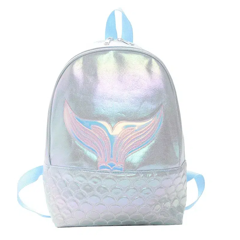 Sjöjungfru Ryggsäck med Glittrande Detaljer Sac à Dos Sirène École Maternelle